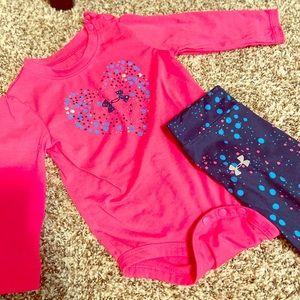 9-12 month baby girl under armour outfit